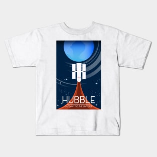 Hubble Space Telescope space art Kids T-Shirt